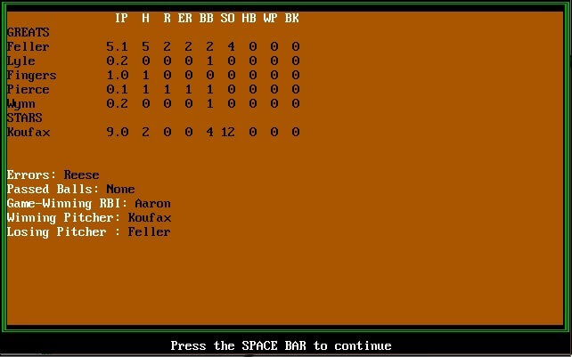 Radio Baseball screenshot