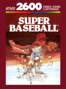 Game box for Super Baseball for the Atari 2600